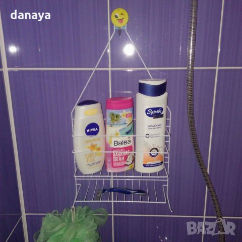 176 Метална Етажерка за баня с два рафта органайзер за аксесоари в банята и дома, снимка 8 - Органайзери - 27352235