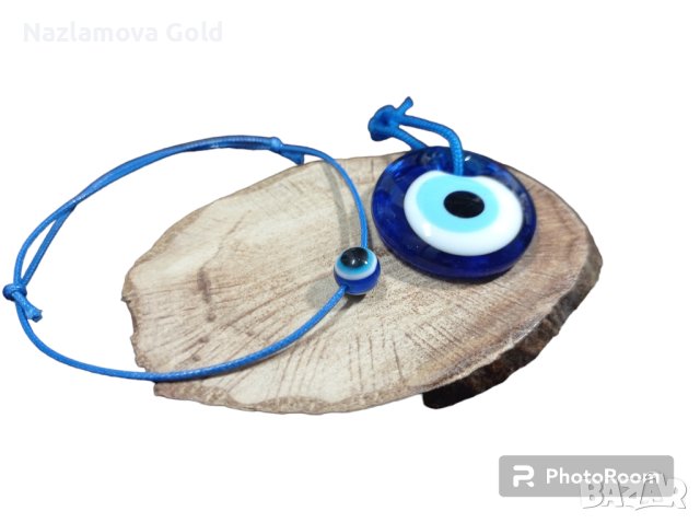 Талисман синьо око и гривна, снимка 3 - Ръчно изработени сувенири - 43707085
