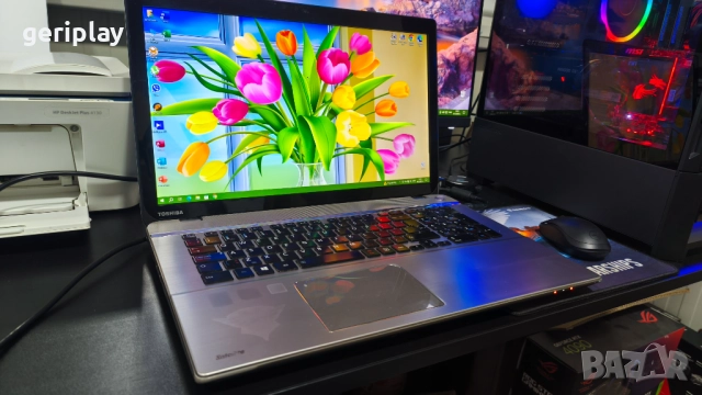 Голям и Бърз 17.3 Лаптоп Toshiba с Intel Core i7 / 16Gb RAM / Видеокарта 4Gb / SSD + HDD, снимка 3 - Лаптопи за дома - 52698471