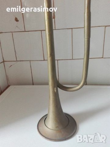 Медна сигнална тръба медна кана и месингов мангал . , снимка 10 - Други стоки за дома - 50822101