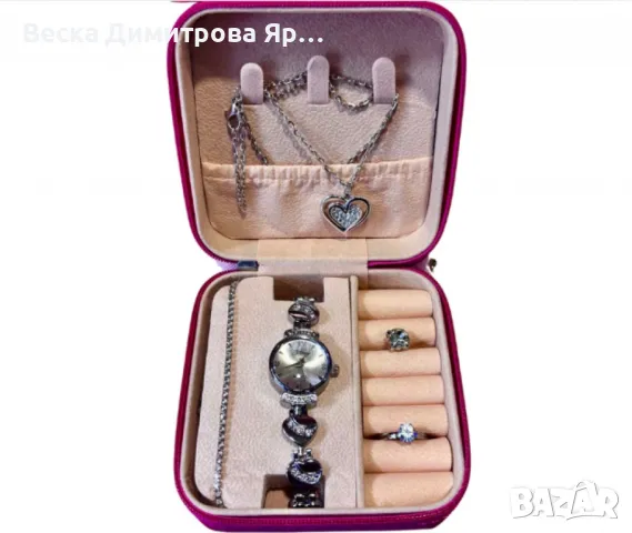 Елегантен дамски комплект 5в1, перфектният подарък за всяка дама, снимка 8 - Бижутерийни комплекти - 49154494
