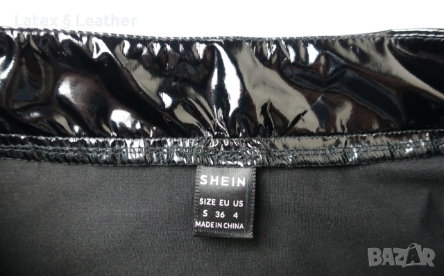 XS/S къса лачена пола, снимка 5 - Поли - 52190714