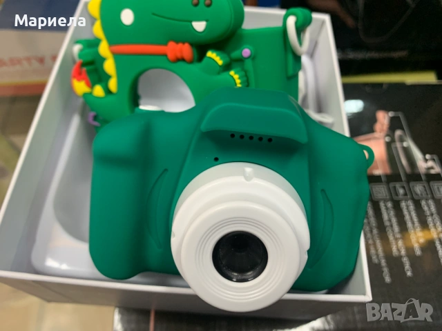 Цифров фотоапарат за деца, двойна камера, силиконова защита, 32GB карта, снимка 5 - Други - 53202045