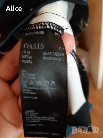 Рокля на OASIS с етикет, размер 36, снимка 2 - Рокли - 37275700