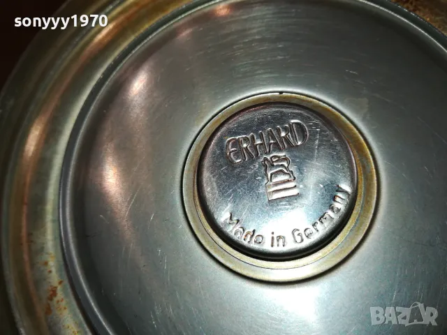 ERHARD MADE IN GERMANY-НЕМСКИ МЕТАЛЕН ПЕПЕЛНИК С МАРКИРОВКИ-ВНОС SWISS 2601251648, снимка 15 - Антикварни и старинни предмети - 48836623