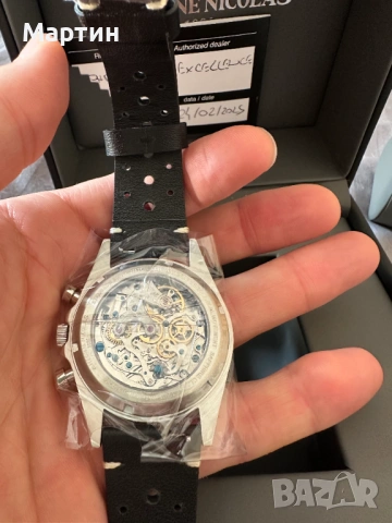 Нов - Механичен часовник - Antoine Nicolas - Le Mans - хронограф, снимка 8 - Мъжки - 53286933