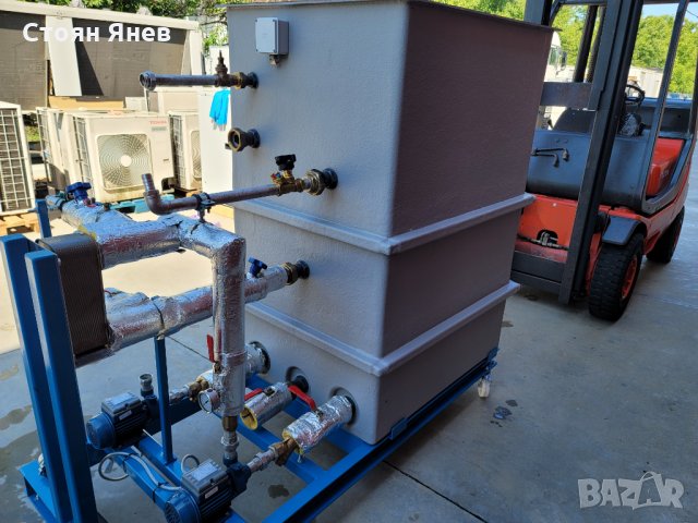Съд за чилър 1100 литра с помпи и топлообменник, снимка 3 - Други машини и части - 33604005