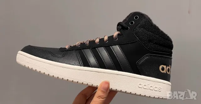 маратонки adidas Hoops 2.0 Mid 'Black Beige' номер 42 2/3 кецове , снимка 7 - Маратонки - 49405500