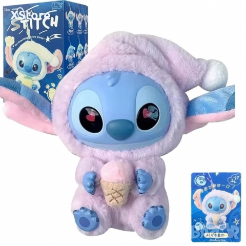 Сладка изненада с Miniso Stitch в пижама – колекционерска фигурка 15 см, снимка 7 - Плюшени играчки - 51857462