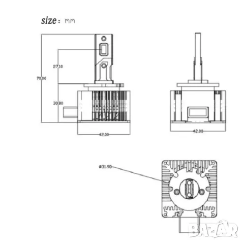 LED Крушки D1S + 380 %, снимка 2 - Аксесоари и консумативи - 49918117