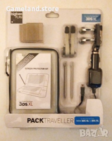 2 x stylus + 2 x strap + слушалки + зарядно за кола + предпазни калъфи - Nintendo 3DS XL - New 3DS X