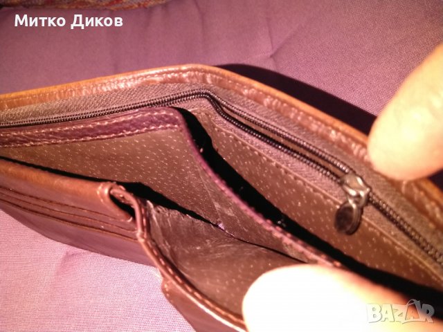 Портфейл Хорсе империал естествена кожа вътрешен цип 115х95мм, снимка 7 - Портфейли, портмонета - 38762662