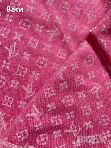 Louis Vuitton розов шал, снимка 4 - Шалове - 42959488