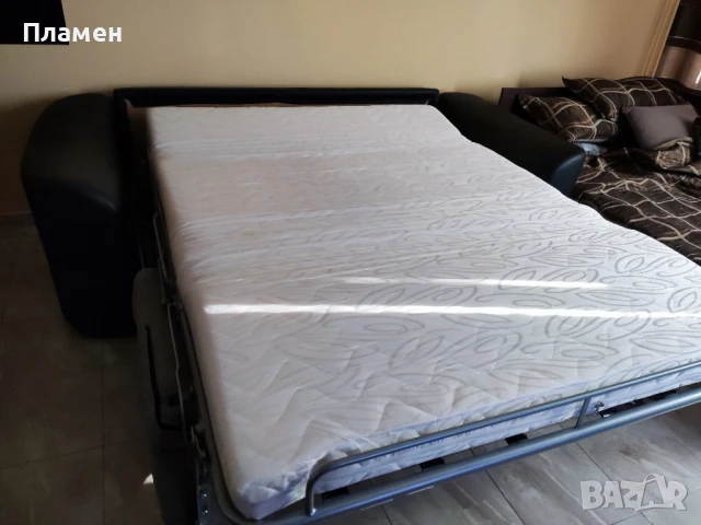 Разтегателен Диван, спалня с матрак, снимка 6 - Дивани и мека мебел - 51387475