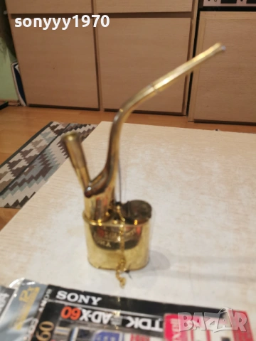 лула мед/месинг/златен цвят 0802261532, снимка 13 - Антикварни и старинни предмети - 53402431