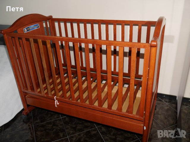 Бебешко легло от масивен бук Ликно / Бебешко легло Licno, снимка 10 - Мебели за детската стая - 28946577