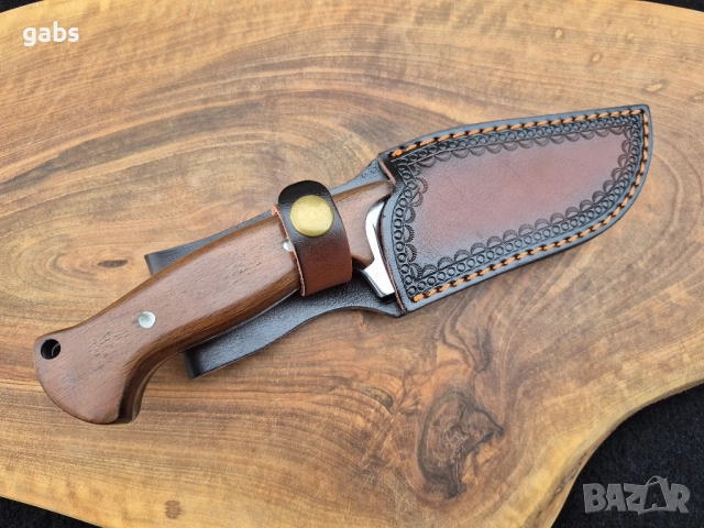 Ръчно изработен нож с кожена кания,LN403, снимка 8 - Ножове - 49020994