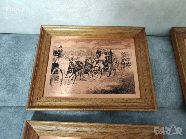 Гравюри върху мед, картина 31/25 см, снимка 2 - Картини - 52697189