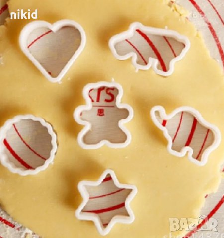 6 бр мече слон носорог сърце звезда кръг пластмасови резци форми за тесто сладки бисквитки