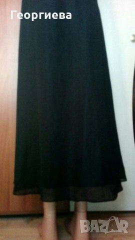 Приказна НОВА, С ЕТИКЕТ черна дълга рокля ПРОМОЦИЯ❤🍀👗XS,S❤🍀👗 арт.387, снимка 6 - Рокли - 28106123