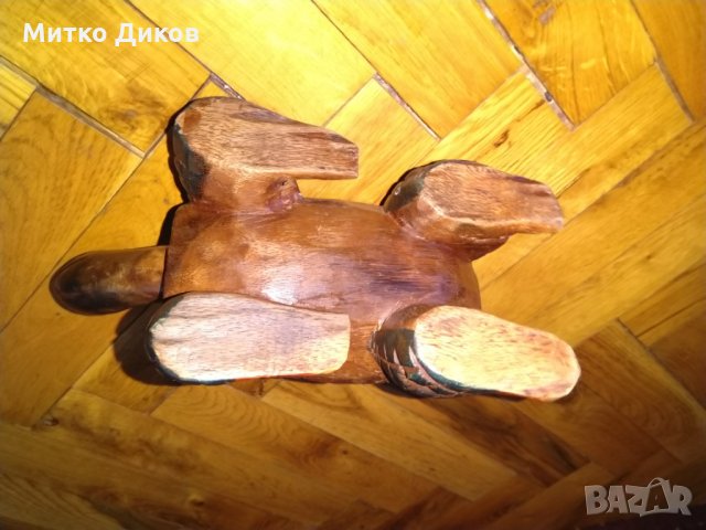 Дървена костенурка Н-110мм размер 230х110х145мм, снимка 7 - Декорация за дома - 26506459