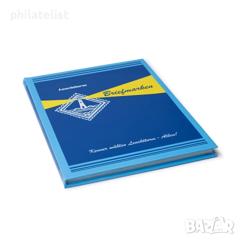 Leuchtturm RETRO - класьор за марки с 8 бели листа / 16 страници А4, снимка 2 - Филателия - 51980882