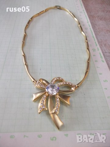Колие с камъни имитационна бижутерия, снимка 8 - Колиета, медальони, синджири - 32668889