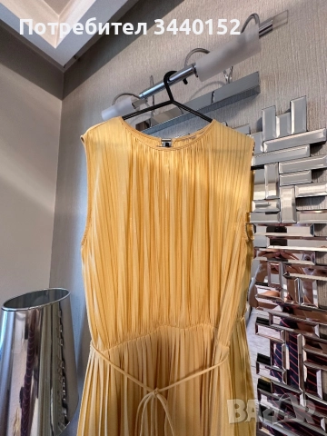 Рокля, жълта соле, снимка 3 - Рокли - 51632623