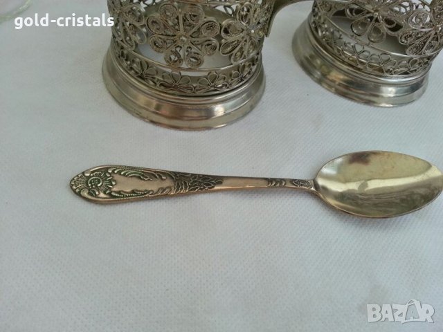 руски стакани подстакани филигран , снимка 9 - Антикварни и старинни предмети - 26637502