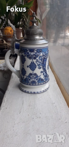 Колекционерска немска халба за бира, снимка 2 - Антикварни и старинни предмети - 53336044