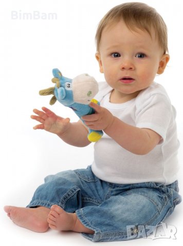 Занимателна бебешка плюшена играчка-хлопка Хоп Троп - Магаре / Playgro, снимка 2 - Дрънкалки и чесалки - 37915888
