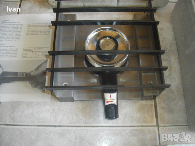 Нов Мини Газов Немски Туристически Котлон/Грил-Скара-180х180мм-RONSON, снимка 13 - Други инструменти - 36573107