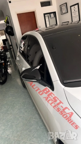 Капаци за огледала със щипки черен пиано лак Batman Style подходящи за Volkswagen Golf Mk7 2013-2019, снимка 7 - Аксесоари и консумативи - 52926611