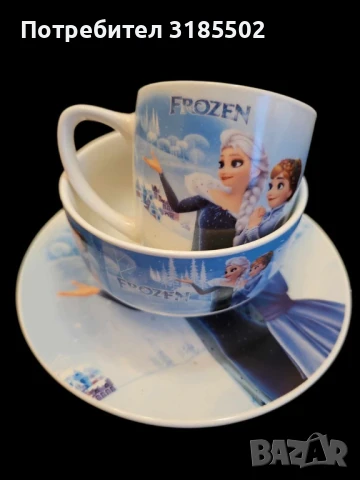 Детски комплект с Анимационни герои от 3 части, чашка, чинийка и купичка/ПРОМОЦИЯ - Супер цена, снимка 5 - Сервизи - 51277123