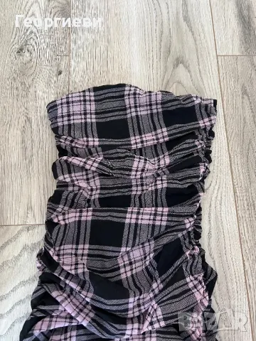 Рокля в розово и черно, снимка 6 - Рокли - 50016448
