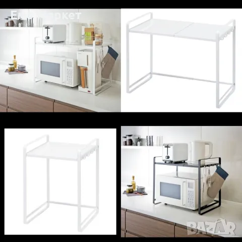 Разтегателна етажерка-органайзер за кухня - Tower White