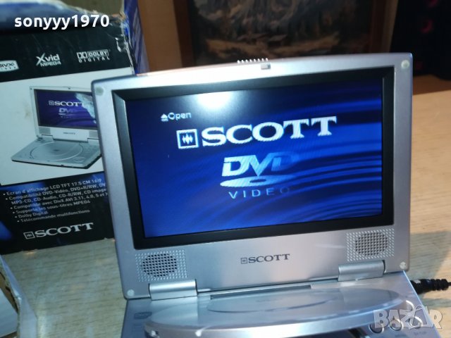 scott dvd portable-пълен комплект 1105211929, снимка 3 - Плейъри, домашно кино, прожектори - 32842114