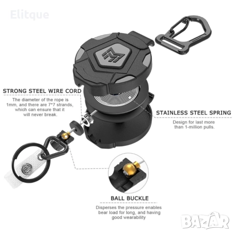 Рибарско йо-йо с карабинер, снимка 6 - Други стоки за дома - 52852680