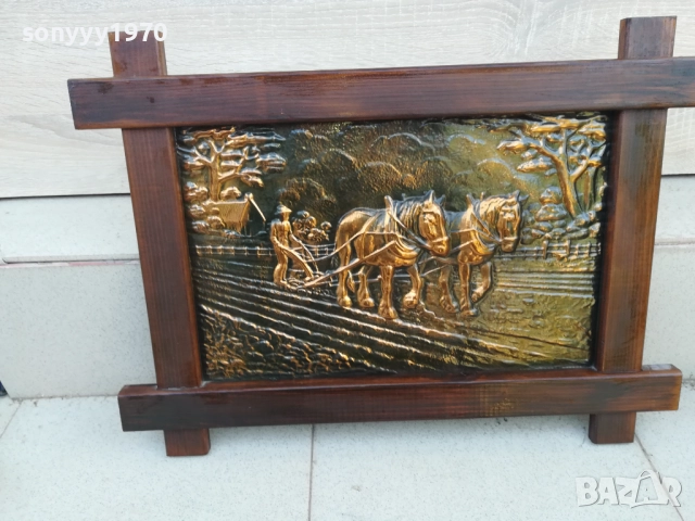 красива картина мед/дърво 1710251534, снимка 8 - Картини - 52088589