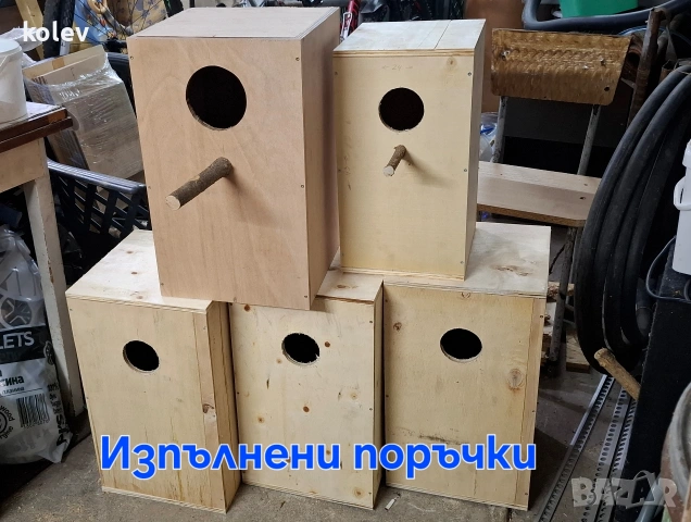 Къщичка/кутия за птици/папагали, снимка 5 - Папагали - 53047765