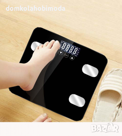 Електронен Smart кантар, До 180 кг,Температура, Мазнини,Bluetooth. и други, снимка 6 - Електронни везни - 36555689