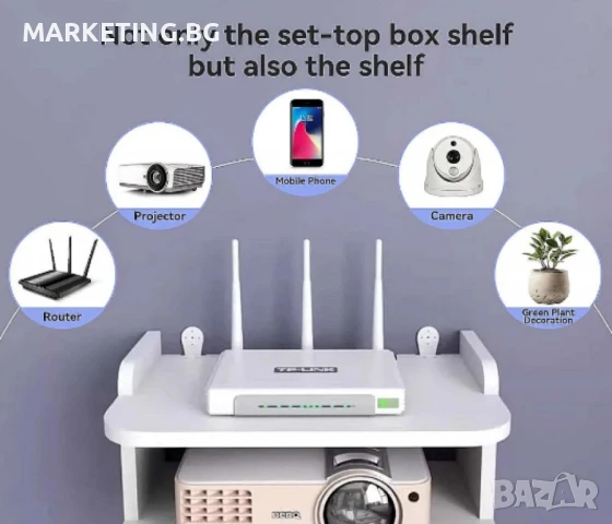 Стенна поставка, органайзер, снимка 2 - Други стоки за дома - 50580108