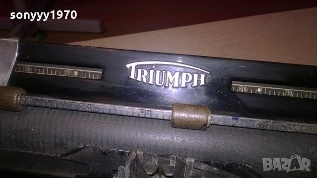 АНТИКА-triumph-ретро колекция-стара пишеща машина, снимка 11 - Колекции - 26226937