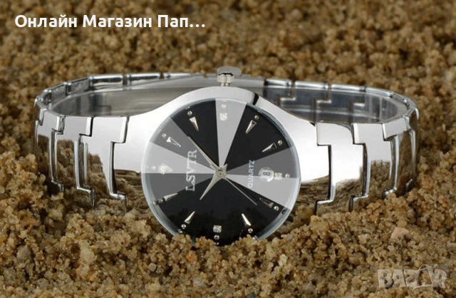 YIKAZE Луксозен дамски кварцов часовник от волфрамова стомана с дата, снимка 6 - Дамски - 52906958