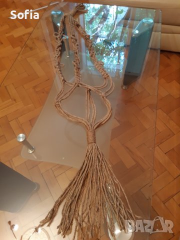 Ратанови Кошница и голям панер/Макраме голямо за висяща саксия за дома или вилата, снимка 10 - Декорация за дома - 31805412