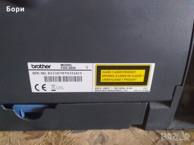 Brother Laser FAX-2820, снимка 11 - Принтери, копири, скенери - 27851000