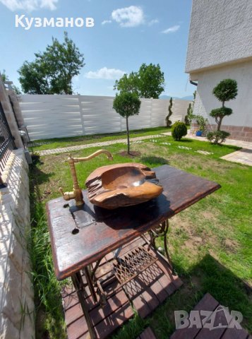 Купа мивка от тиково дърво и мивки от камък, снимка 12 - Градински мебели, декорация  - 36908934