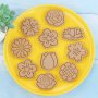 8 цветя цвете резци резец с печат печати с релеф щампа за сладки бисквитки тесто фондан, снимка 4