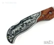 Сгъваем джобен нож с инкрустирани вълци на дръжката FB826-90х295, снимка 3