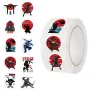 100 бр Нинджа Ninja коледни малки самозалепващи лепенки стикери ръчна изработка подарък, снимка 2